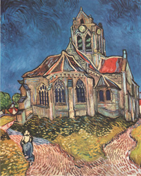 CHURCH OF D'AUVERS by Vincent Van Gogh